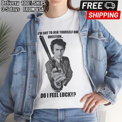 Dirty Harry Do I Feel Lucky (1971) T-Shirt Clint Eastwood Police San Francisco
