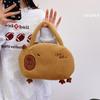 Large Capacity Capybara Plush Shoulder Bag Animal Cartoon Cartoon Crossbody Bag  Female Lady Girl