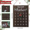 Wall Christmas Countdown Calendar Seasonal Decor 25 Days Advent Christmas Calendar Sign For Friends Neighbors Classroom Living