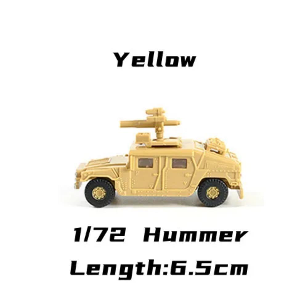 4D 1/72 Military Vehicle Puzzle Model Hummer Truck Armored Car Model Assembly Kit Simulated Tank Plastic Toys