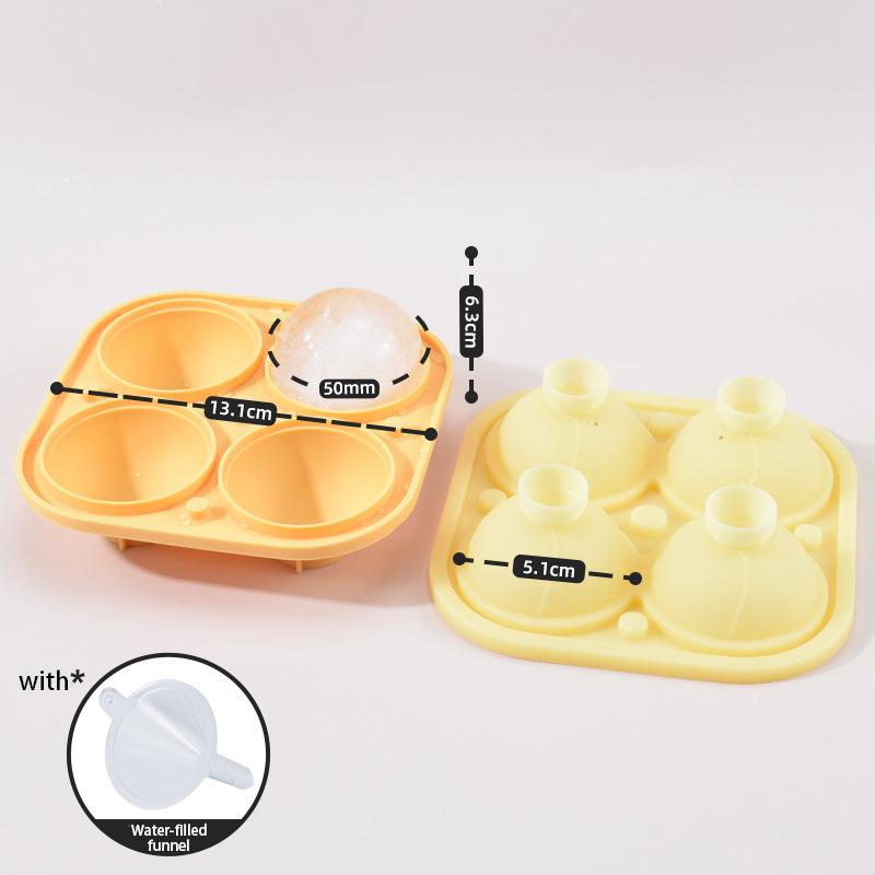 New Ice Hockey Ice Cube Mold Ice Tray Whiskey Ice Tray Food Grade Silicone Ice Maker Modeling Ice Maker Kitchen Tool