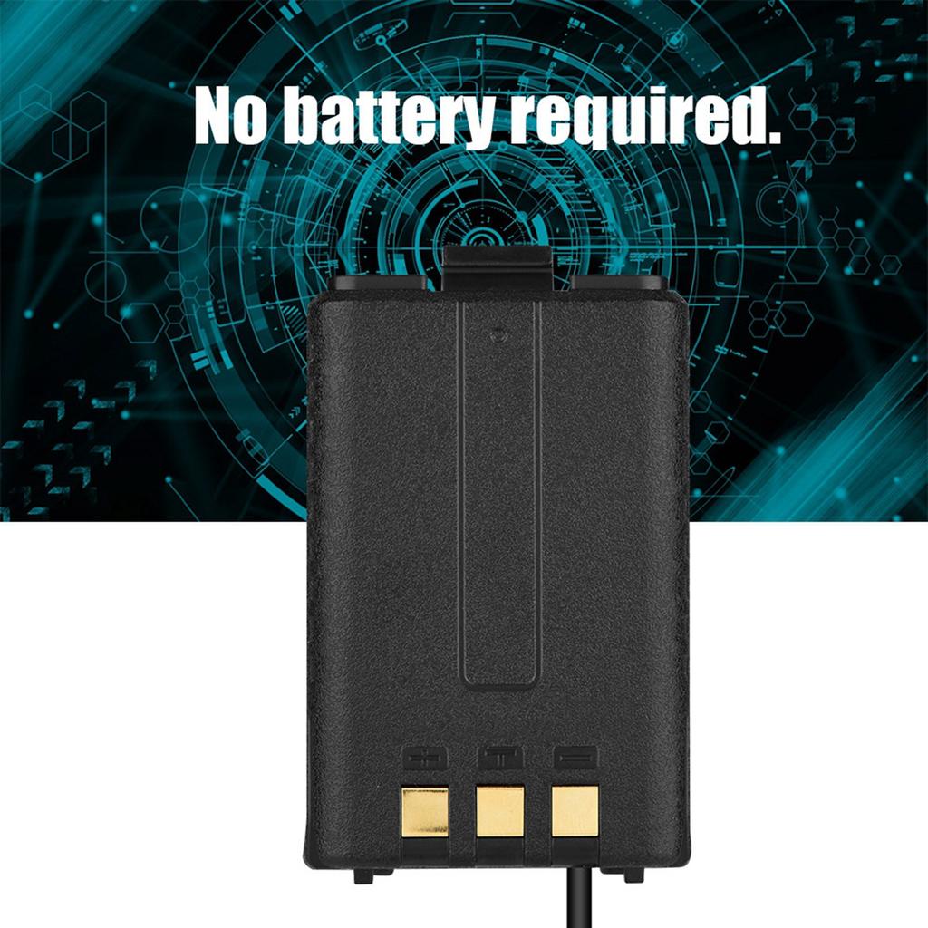 Adaptér nabíječky do auta pro Baofeng UV‑5r UV5RA+ UV5RB pro TYT TH‑F8 TH‑UVF9 vysílačku