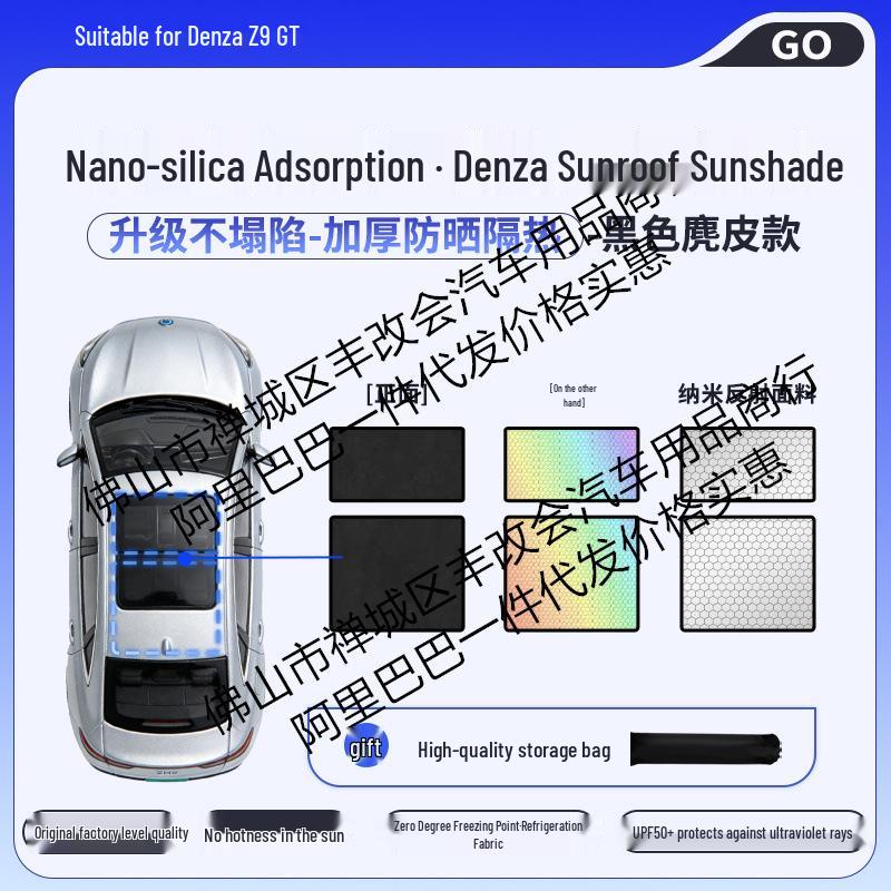

Silicone Honeycomb Color-Changing Sunshade for Denza D9/N7/N8 Sunroof - Heat Insulation & Sun Protection
