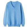 Men'S Cashmere Knitted Sweater Autumn And Winter V-Neck Pullover Cashmere Sweater Large Size Loose Base