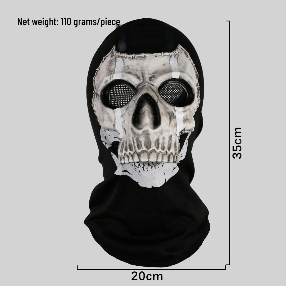 Call of Duty Skull Balaclava Ghost Mask - Halloween Masquerade Party Prank Prop