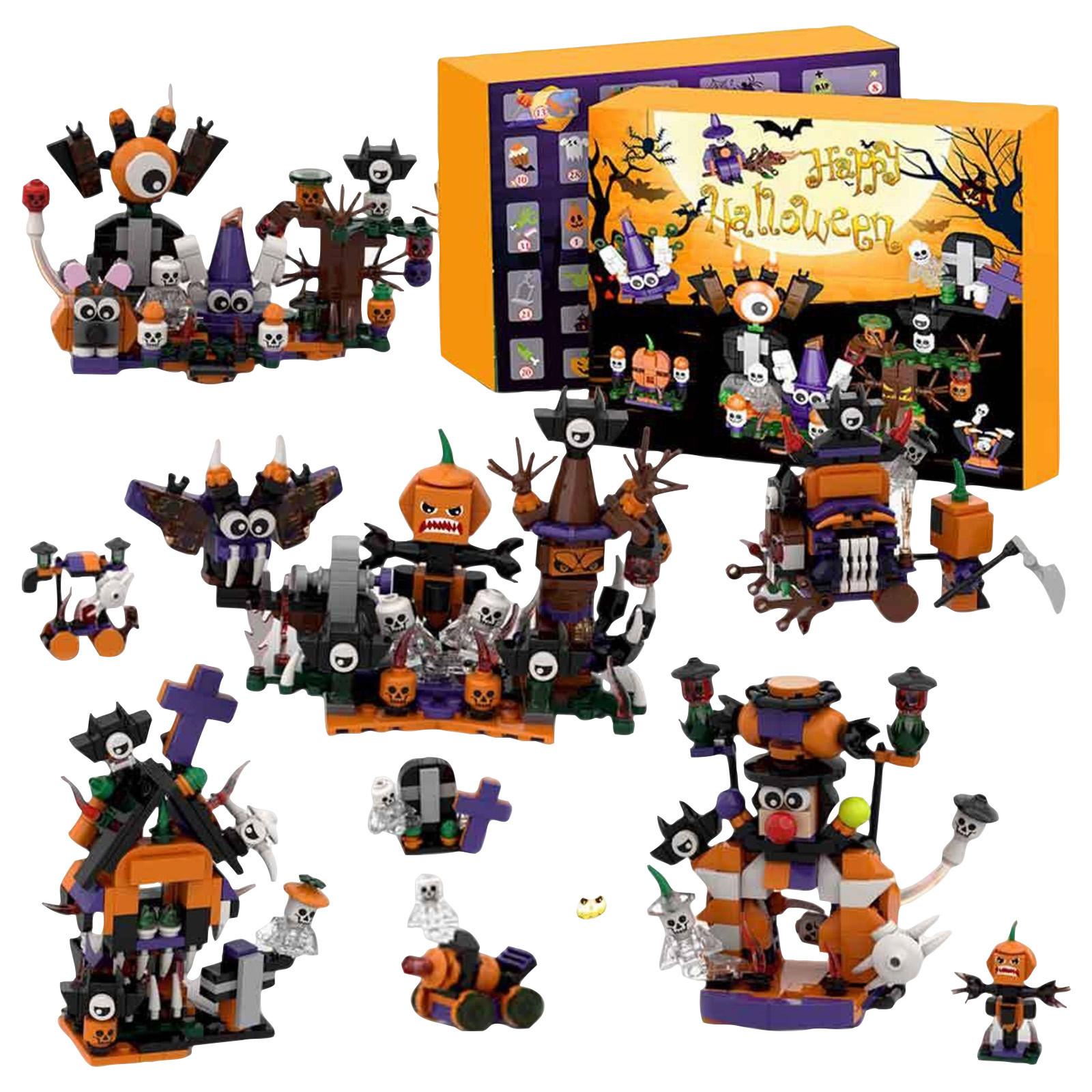 

Календарь обратного отсчета Хэллоуина включает календарь прибытия, улучшает практические навыки, коллекционные предметы-сюрпризы на Хэллоуин One Size