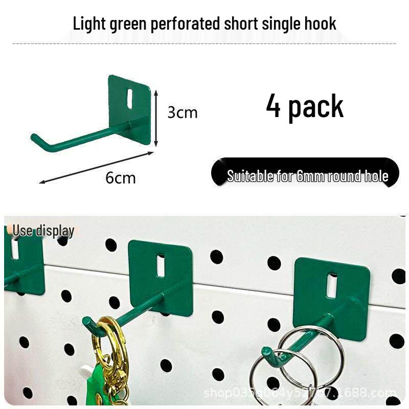 Pegboard Wall Organizer with Hooks - No-Drill Storage Rack for Entryway or Study Room.