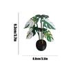 Turtle Leaf Hyphosis Artificial Plants coaster simulation green plant potted indoor decoration plant printing Home adornment