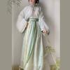 Set Hanfu da Donna in Stile Jin, Top Tradizionale Cinese a Incrocio, Gonna a Vita Un Pezzo, Abito Etnico Casual