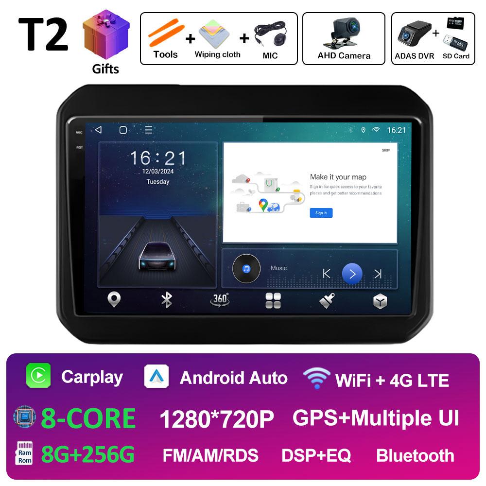 For Suzuki Ignis 2016 2017 2018 2019 2020 Android Auto Wireless Carplay DSP Stereo Autoradio Cooling Fan QLED IPS Screen WIFI 4G