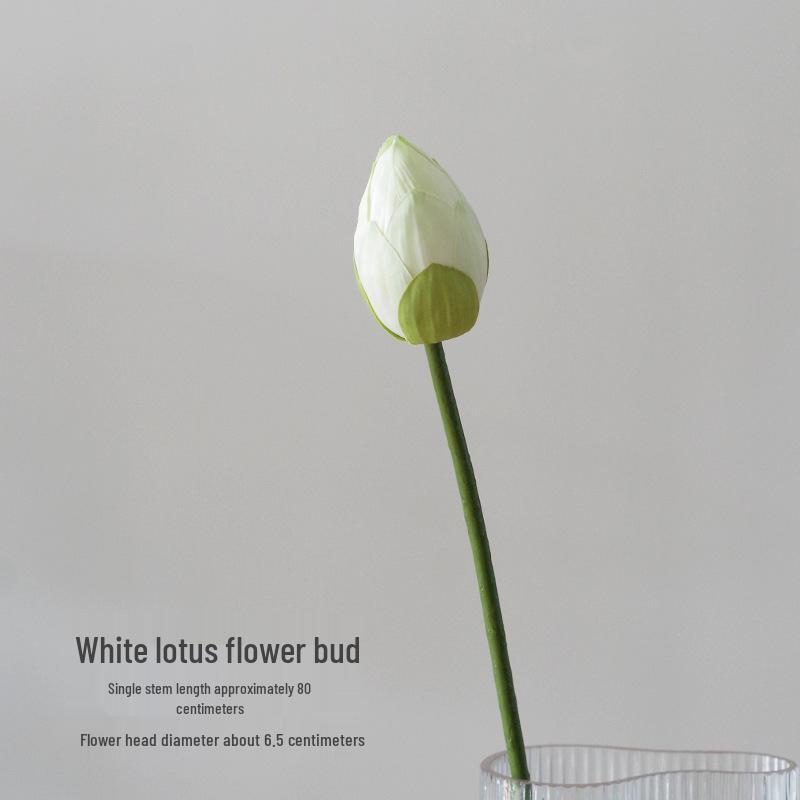 Chinese Lotus Artificial Flower Decoration for Living Room and Dining Table - Realistic Floral Arrangement with Lotus Leaf.