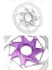 RIRO Ultra-light Center Lock Disc Brake Rotor for Mountain and Road Bikes, 140/160MM, Heat Dissipation.