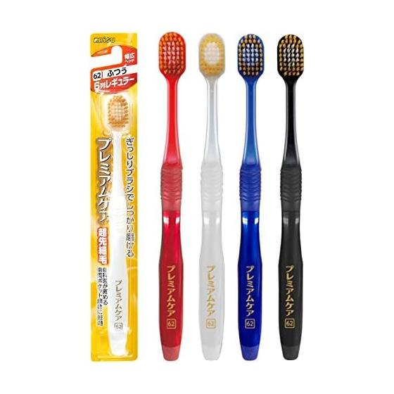 Ebisu Premium Care Toothbrush 6 rows regular normal 3 pieces set (colors available)