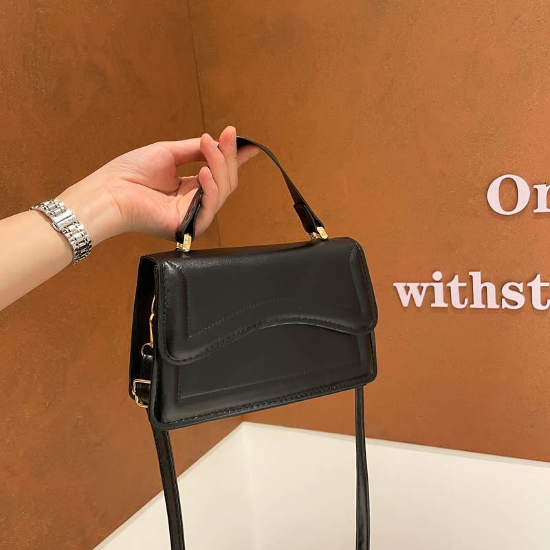 Women Daily Casual Solid Color Small Square Crossbody Shoulder Handbag