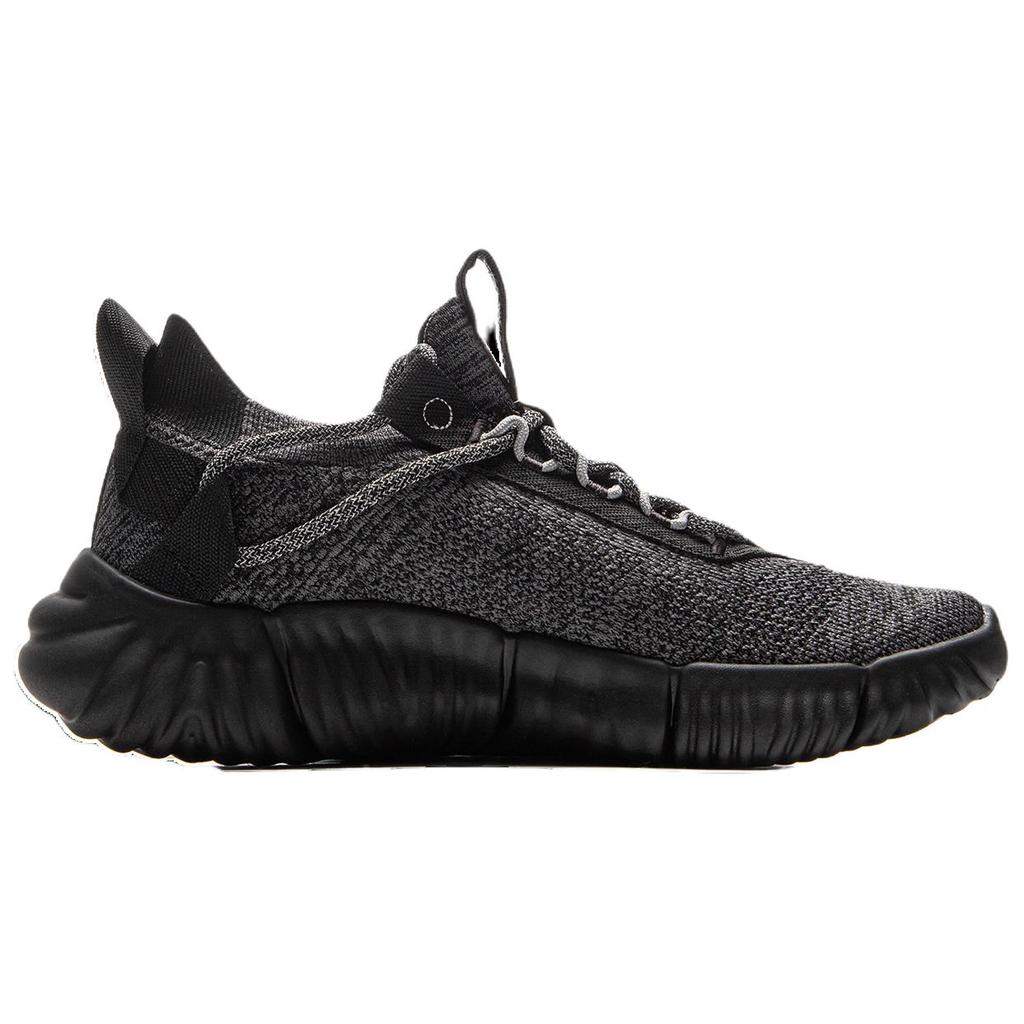 Li-Ning Soft Lightweight Trendy Breathable Low-Top Casual Shoes Men Sneakers Black AGLV143-1