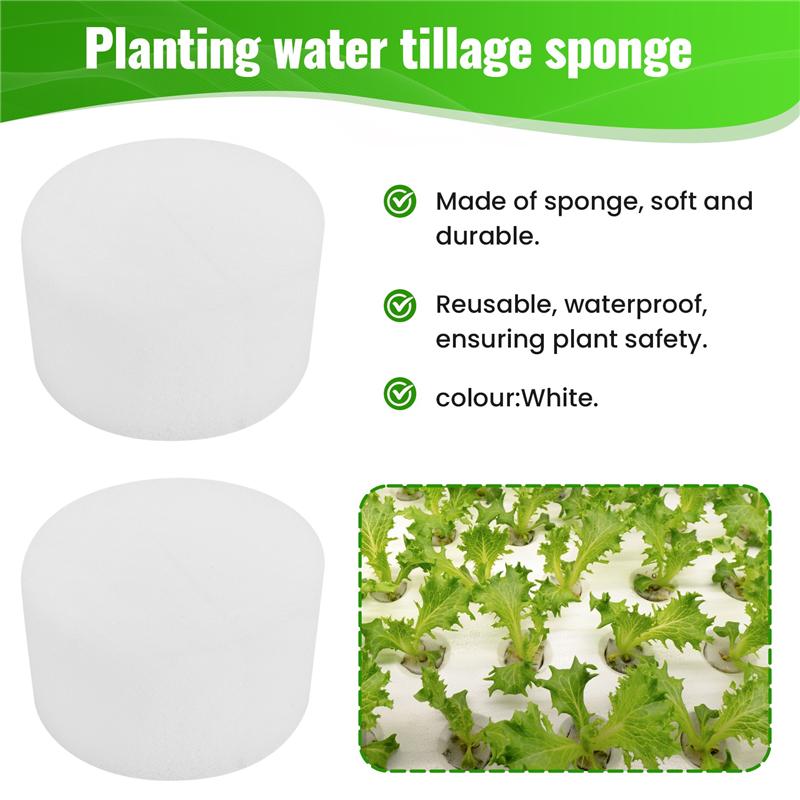 M-Modern-50 Pcs Hydroponic Sponge Overground, Soilless Hydroponics Vegetable Growing System Greenhouse Plant Gardening Tool 50Mm