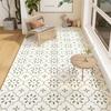 PVC Waterproof Non Slip Floor Mat For Kitchen Balcony Oil Proof Dirt Resistant Wear Rug Easy To Clean