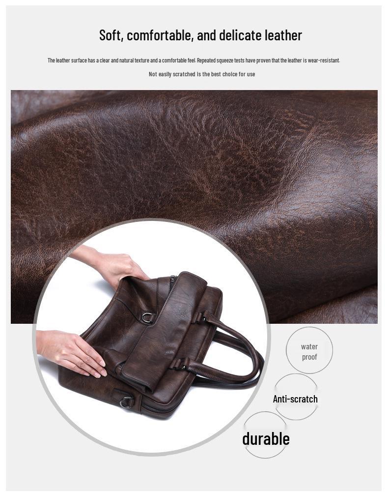 Pánská business casual kabelka aktovka - crossbody taška přes rameno pro kancelář a cestování