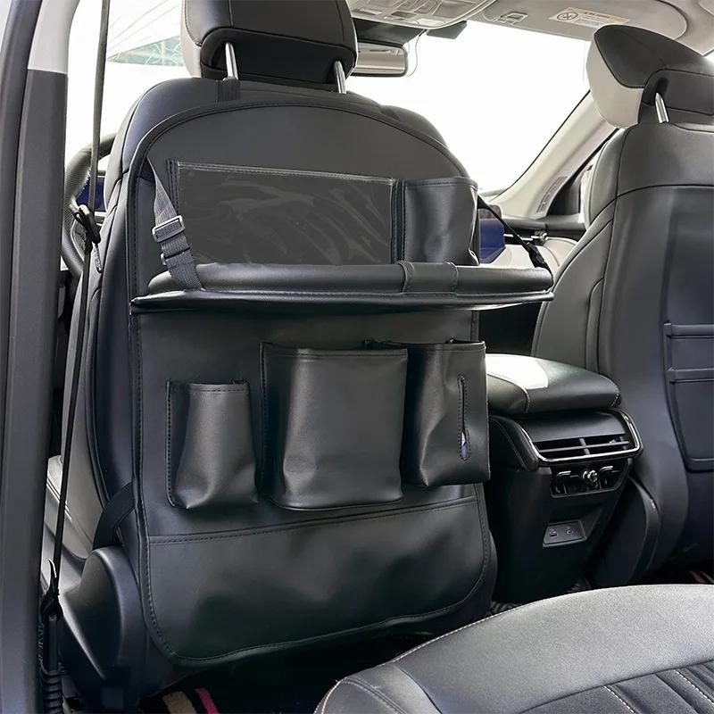 1PC Car Seat Back Anti-dirt Wear Anti-kick Mat Multi-functional Storage Bag Back Seat Children's Table Storage Bag
