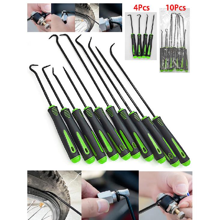 10/4Pcs Precision Pick and Hook Set Car Auto Oil Seal/O-Ring Seal Gasket Pick Mini Precision Hooks Professional Puller Remover Hoses Windshield