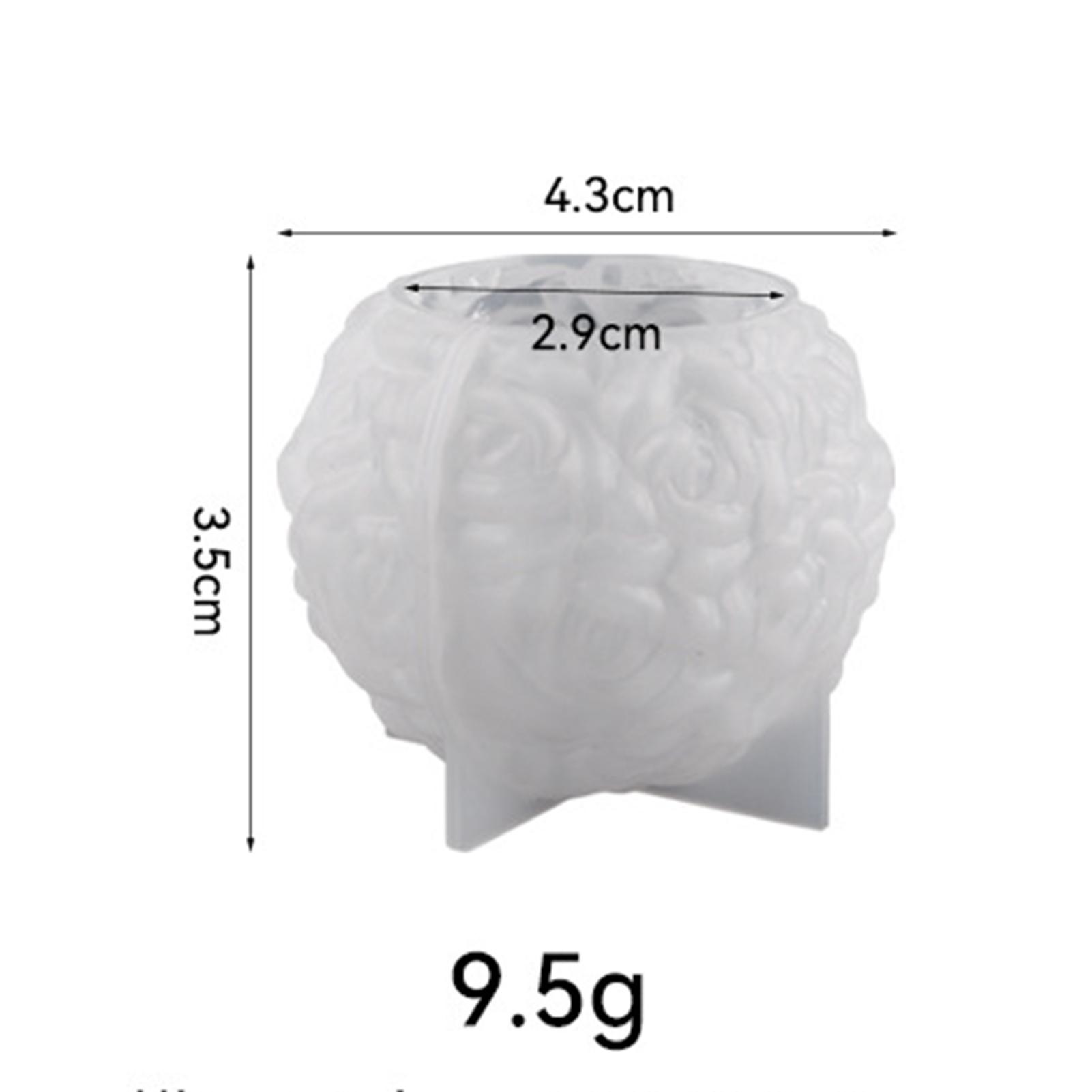 

Большие формы для свечей в виде шара розы, силиконовая форма для свечей в виде цветка розы, форма для цветка ко Дню святого Валентина, инструмент для литья из смолы, форма для поделок своими руками