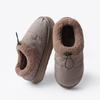 Fashion Crestar Women Fur Cotton Shoes Fashion Outdoor Waterproof Down Men Cotton Slippers Winter Indoor Warm Non-slip House Fluffy Shoe
