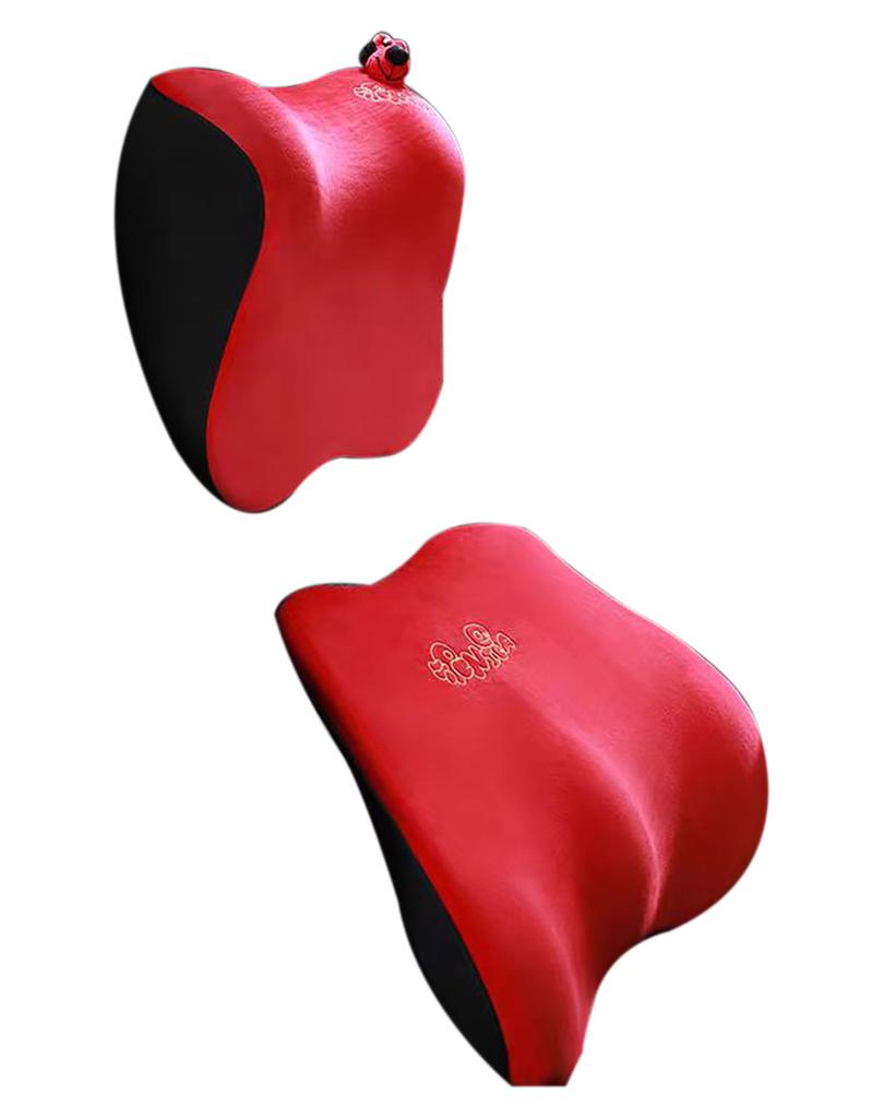 Icaroom headrest lumbar support seat next pillow universal car headrest lumbar pad lumbar support cushion for all seasons