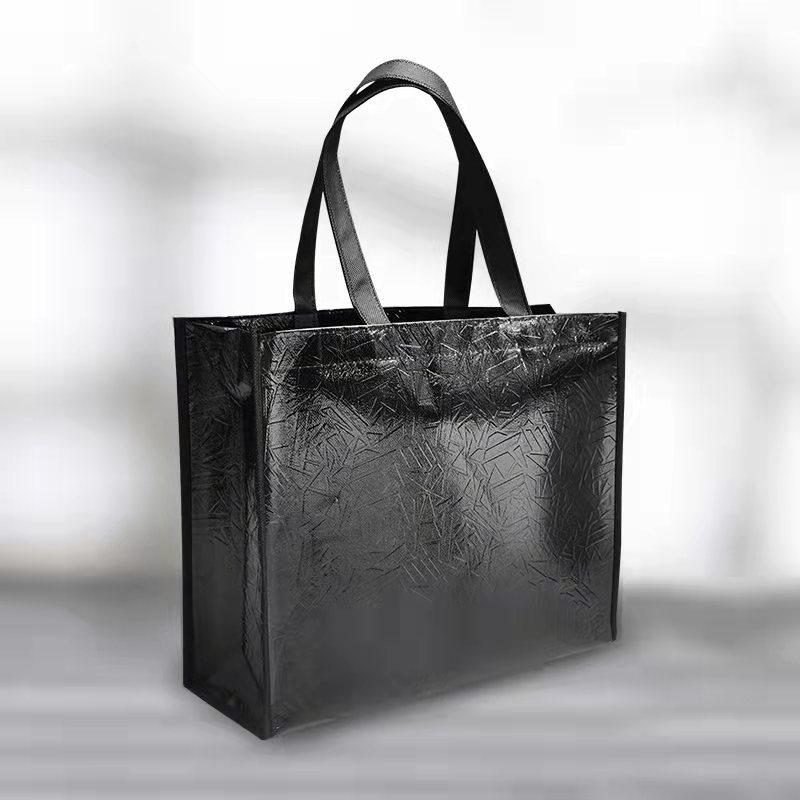 

Handheld Laminated Non-Woven Laser Advertising Shopping Bags Small 32*27*12cm