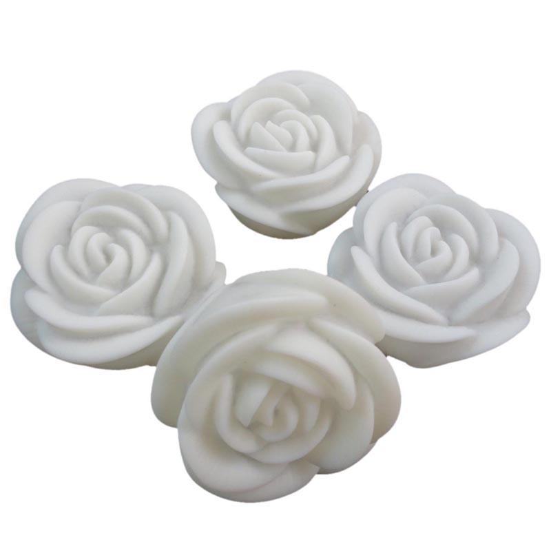 Romantic LED Floating Rose Flower Candle Night Light 7 Colors Changing Colorful Wedding Decoration Bedroom Party Indoor Decor