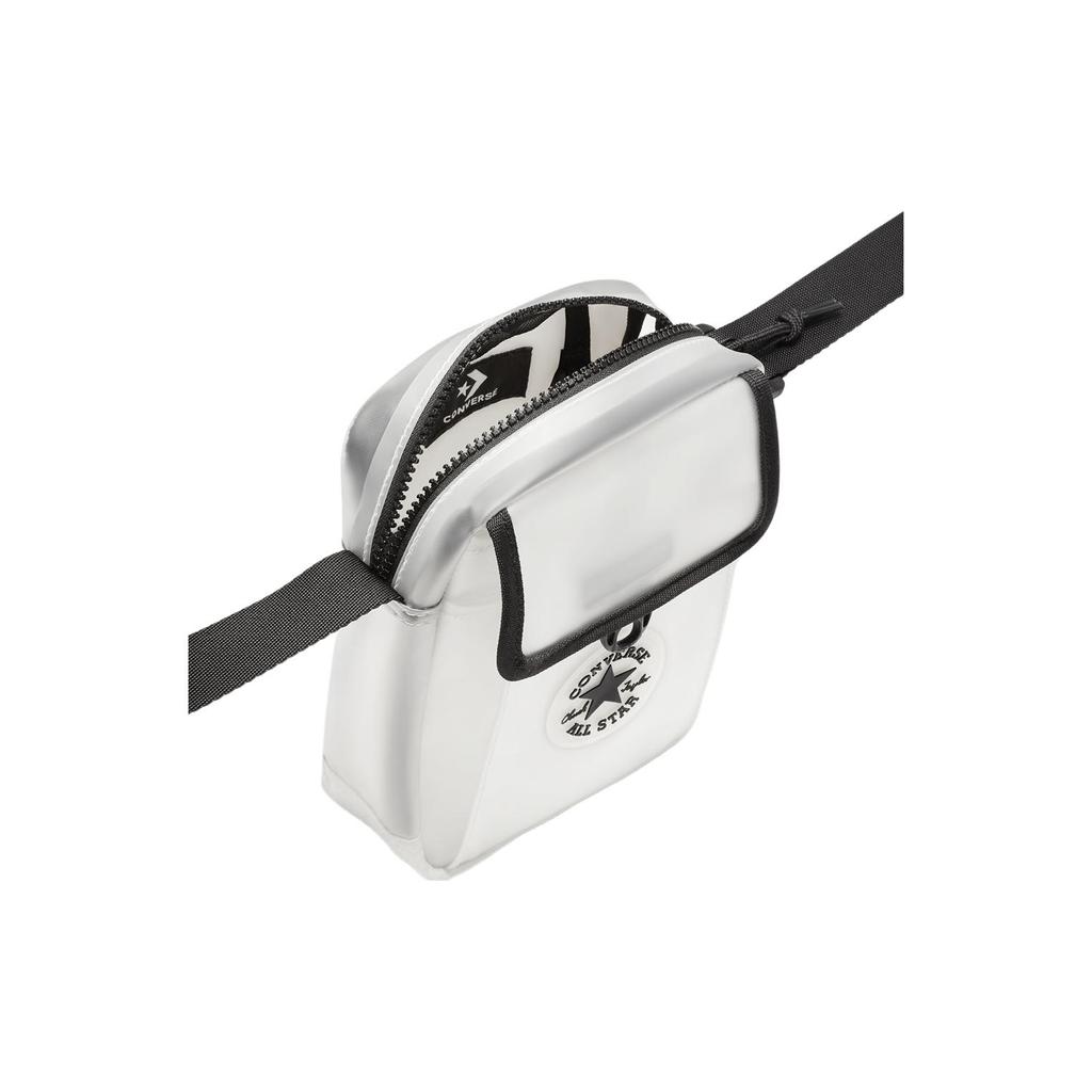 New Converse Synthetic Material Patchwork Fabric Shoulder Bag, Crossbody Bag Regular Unisex Vintage White 10025353-A01