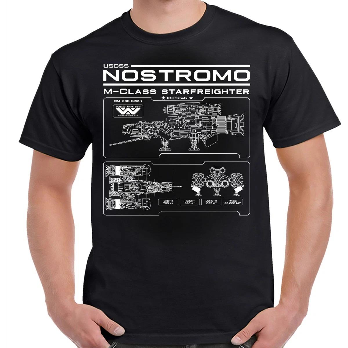 Alien Nostromo Schematic Wireframe Adult Shirt XXXXL