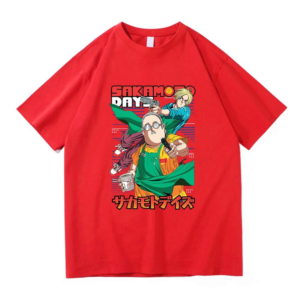 Summer 100% Cotton Comfortable Men's T-shirt Japanese Anime Pattern T-shirt Outdoor Leisure Loose Street T-shirt