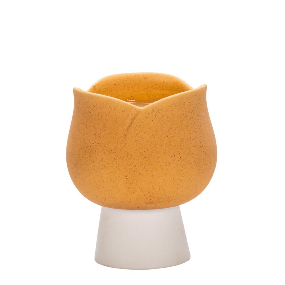 

Romantic Tulips Candle Holder Ceramic Candlestick Creative Candlestick Cups Home Decoration