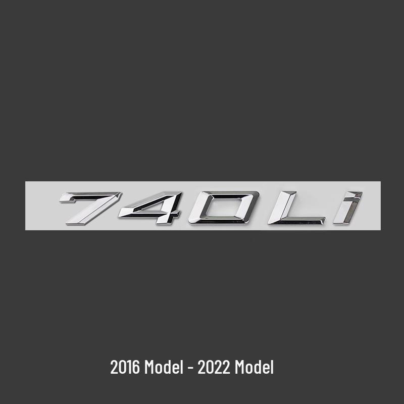BMW 7er Modell 23 Heckemblem Aufkleber (740Li, 730Li, 750Li, 760Li)