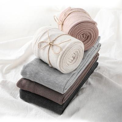 Women's Versatile Fleece Lined Vertical Stripe Pantyhose Autumn Winter Outer Wear Base Layer Leggings