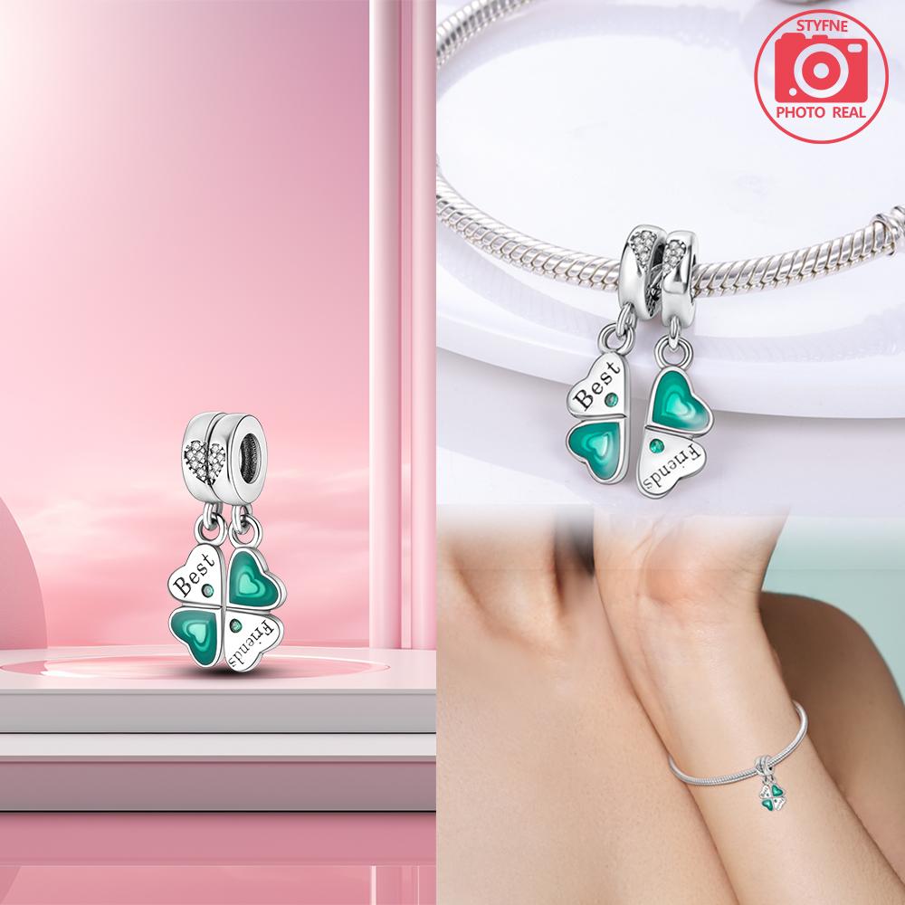 Good Luck Pendant copper Plated for Authentic Bracelets for Women Making Jewellery Do It Yourself Charm Love Gift
