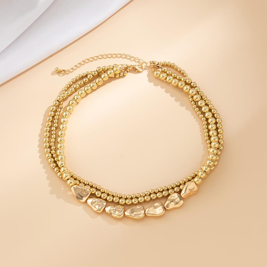 Vintage Imitation Pearl Choker Necklace for Woman Multilayer Bead Neck Chain Wedding Jewelry Party Gift