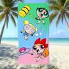 Cartoon Flying Little Policewoman Microfiber Beach Towel Quick-Drying Water-Absorbing Children'S Swimming Bath Towel Travel Portable Large Ruler