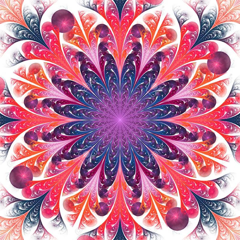 

5D алмазная живопись Мандала цветок DIY полный круглый стразы дрель наборы для вышивки крестиком Алмазная вышивка подарок на Новый год Full Round 20x20CM