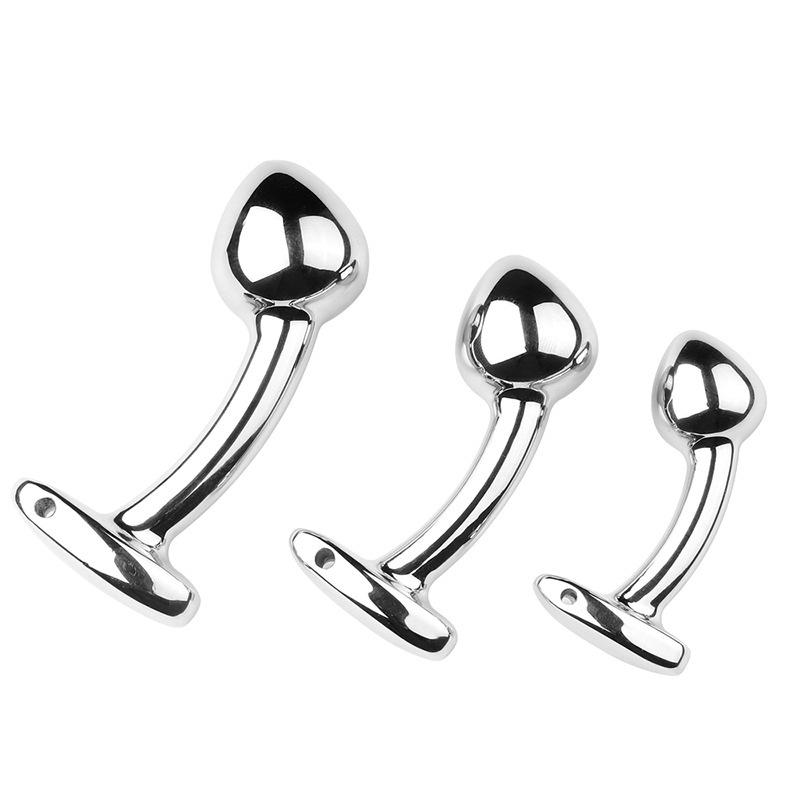 Metal Beads Butt Plug Set Fake Dildo Metal Anal Plug Wearable Insert Sex Toy for Male Female Anal Dilation G-spot Anal Plug