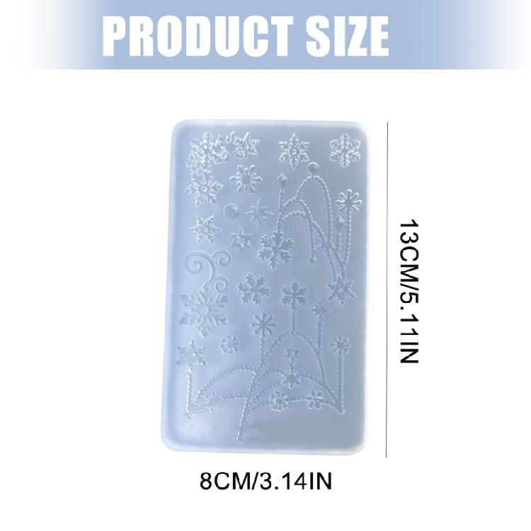 Non Toxic Heat Resistant Snowflake Shape Silicone Mold Perfect For Handcrafted Holiday Crafts And Gift Making