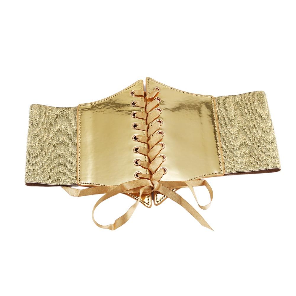 PU Leather Wide Belt Retro Waist Strap Versatile Waist Belt for Women