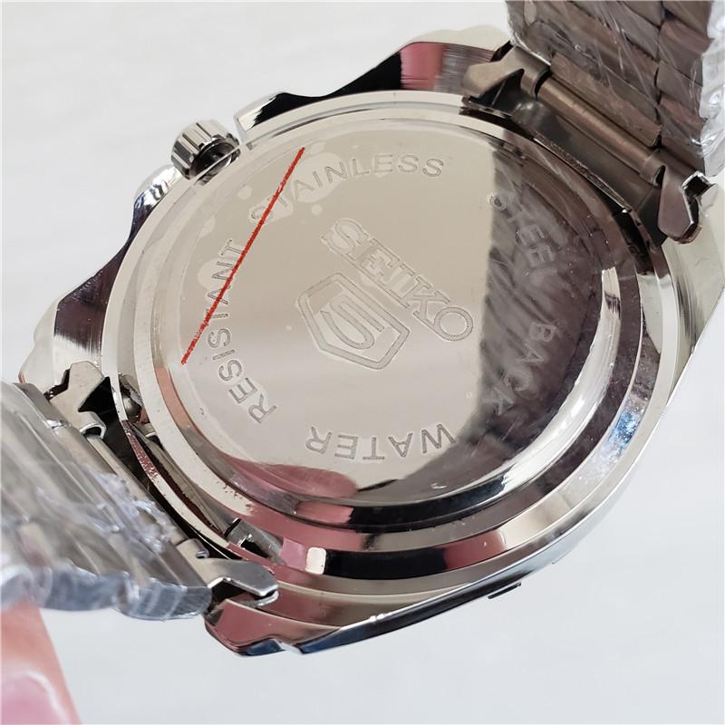SEIKO Men Automatic Mechanical Dive Watch Stainless Steel Band Rotating Bezel Luminous Hands 50M Waterproof Sport Male Wristwatch