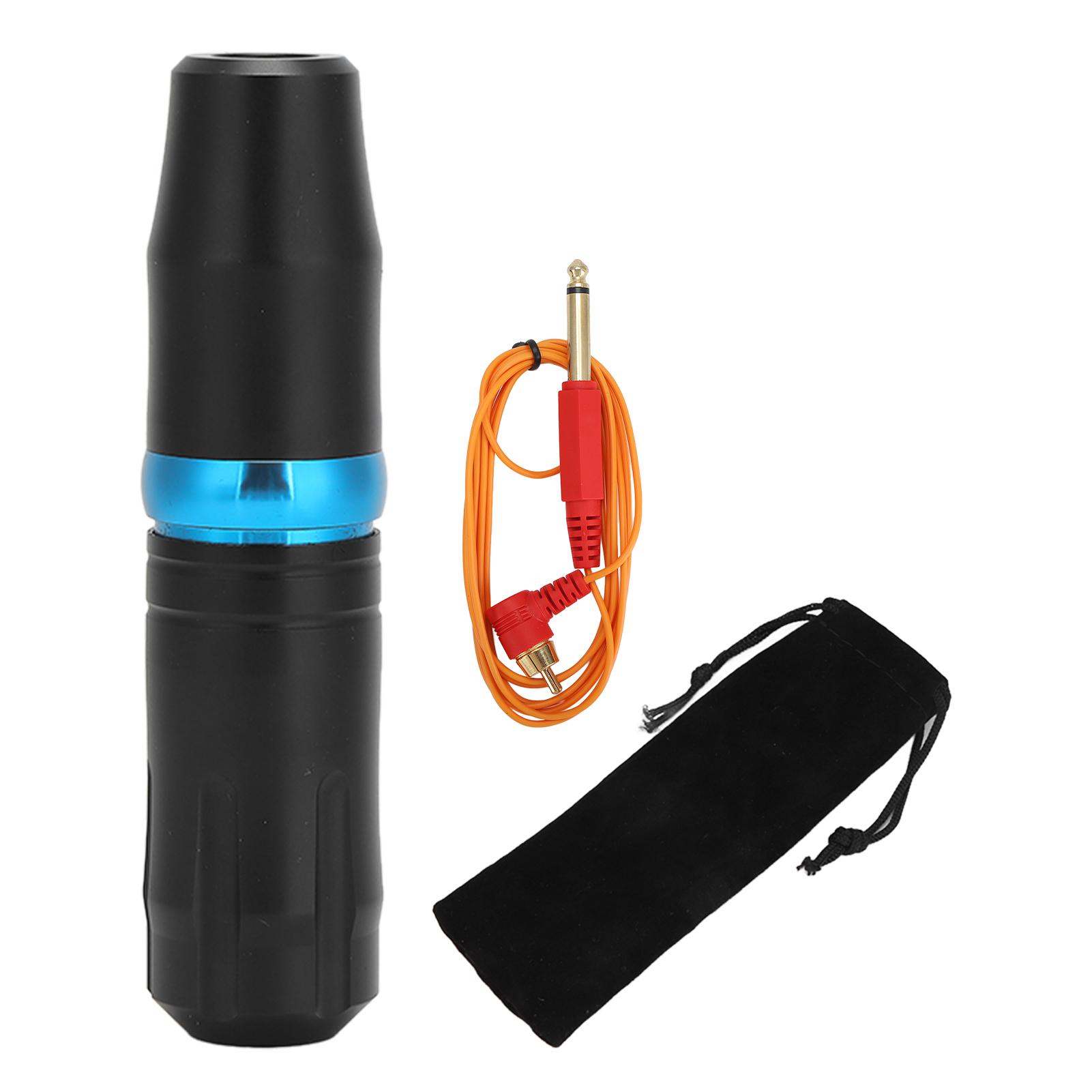 

Rotary Tattoo Pen Aluminum Alloy Shader Liner RCA Interface Clip Cord Permanent Makeup Machine синий