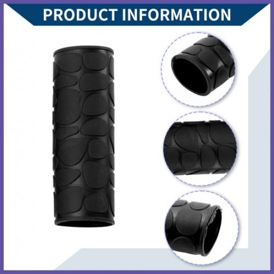 1 1/8" / 29mm Motorcycle Hand Grips Cover Kit Handlebar Grips Black
