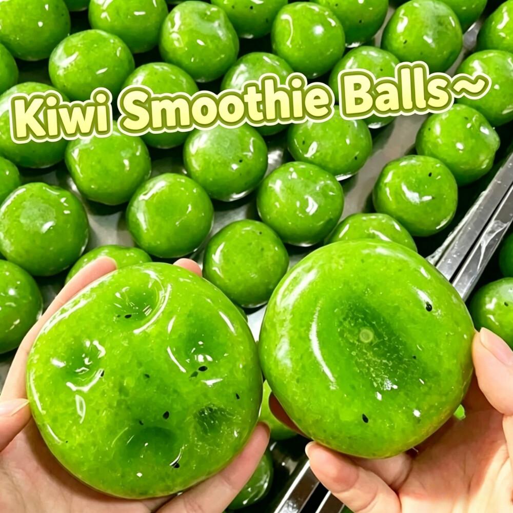 Hot Sale Squishy Handmade Kiwifruit Slush Ball Toy Soft Slow Rebound Stress Relief Squeeze Toy Fake Food Model , for Party Gift