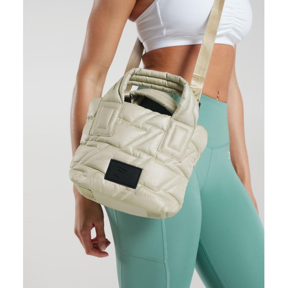 

GYMSHARK Quilted Mini Tote Sandy Brown I2A6C NBRT