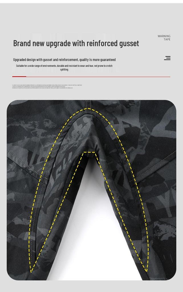 Men's Camouflage Hooded Workwear Set: Protective Mountaineering & Tactical Shell Jacket for Spring/Autumn