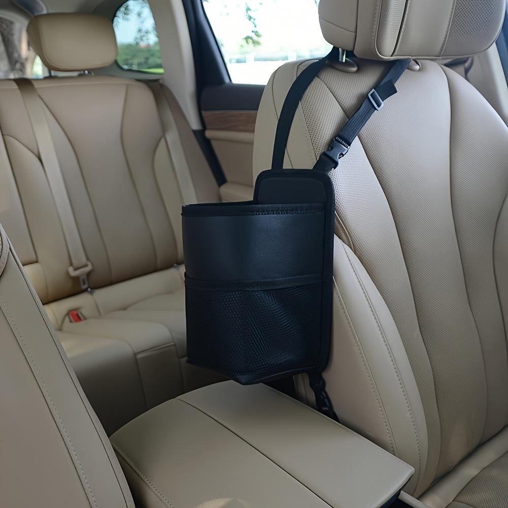 

Faux Leather Car Seat Organizer with Bottle Holder | Easy-Access Design, Well-Organized Essentials for Most Vehicles | Ideal Gift for Car Enthusiast чорний
