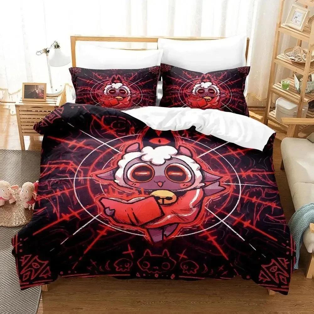 Cult Of The Lamb Bedding Set Single Twin Full Queen King Size Bed Adult Kid Bedroom Duvetcover 3D Print Anime Bed Sheet